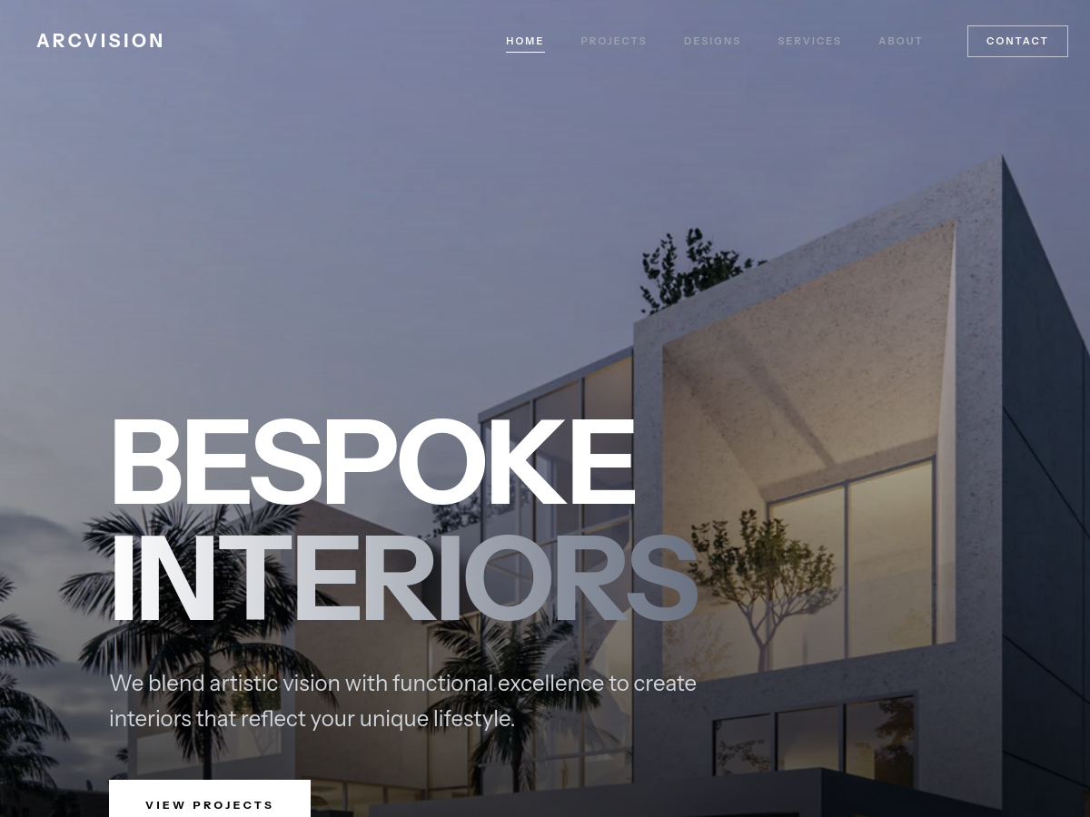 Client website screenshot